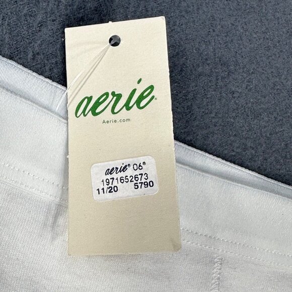 Aerie Women's Size Medium  Panty Thong Tanga White New With Tags - Picture 3 of 10